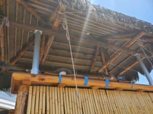 under view tiki hut boat