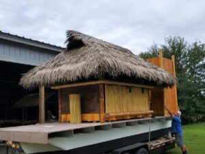 commercial large tiki hut boat